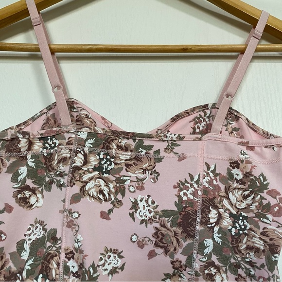 Aritzia Talula Pink Bustier Floral Tank Top Size S - Picture 5 of 10